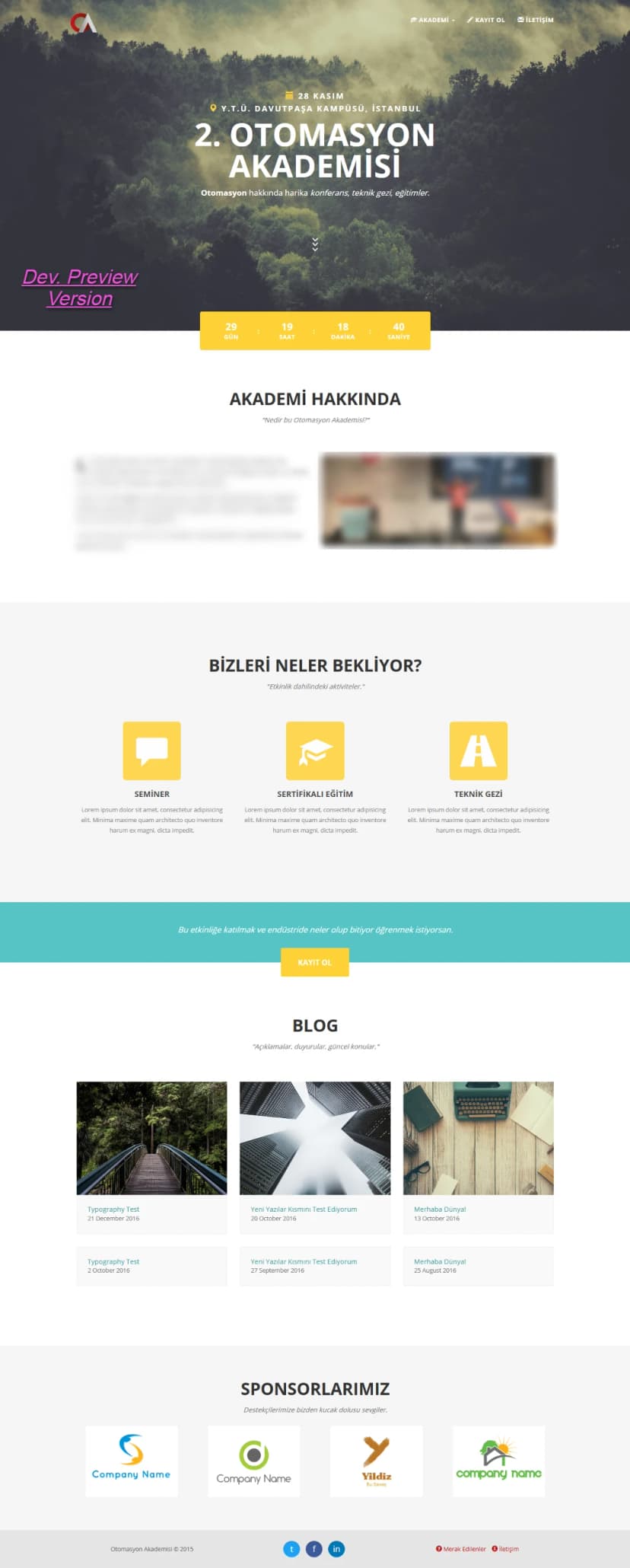 Student Community Conference Website